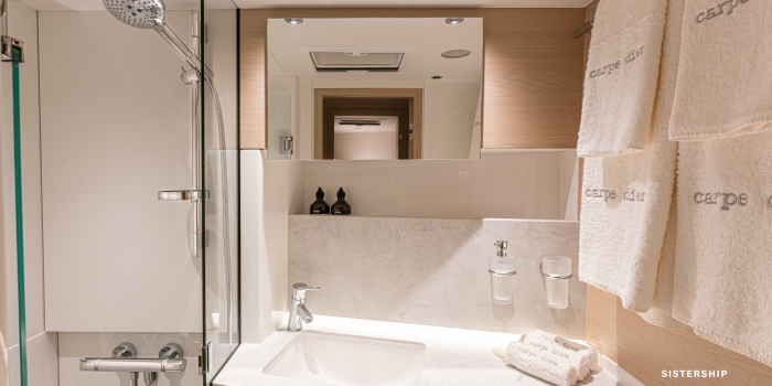 Oyster Yachts Oyster 495 Interior Cool Oak Heads