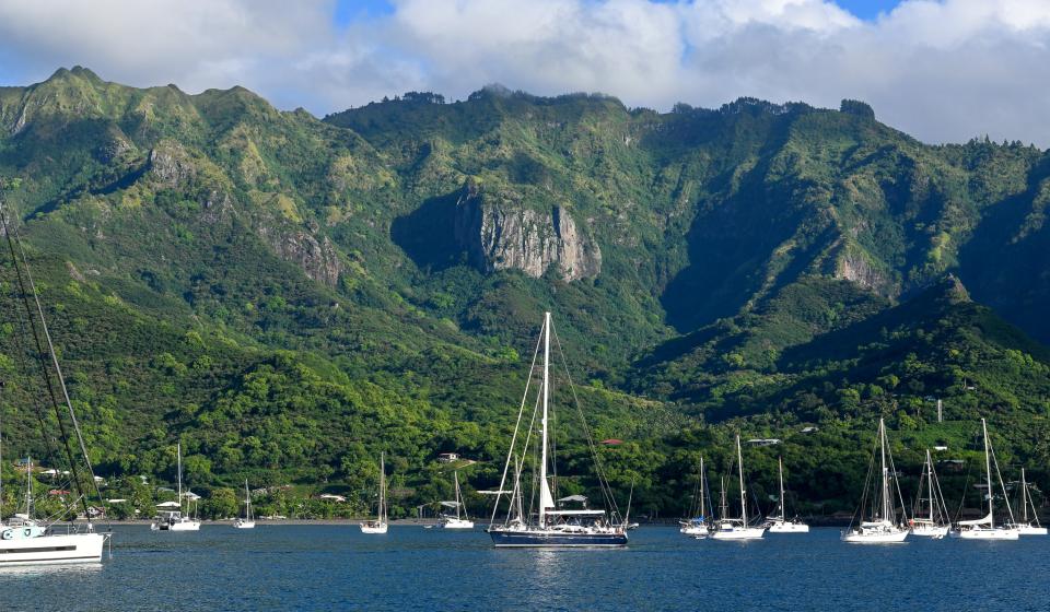 Oyster Yachts Oyster World Rally 2024 25 Fleet in Marquesas Islands