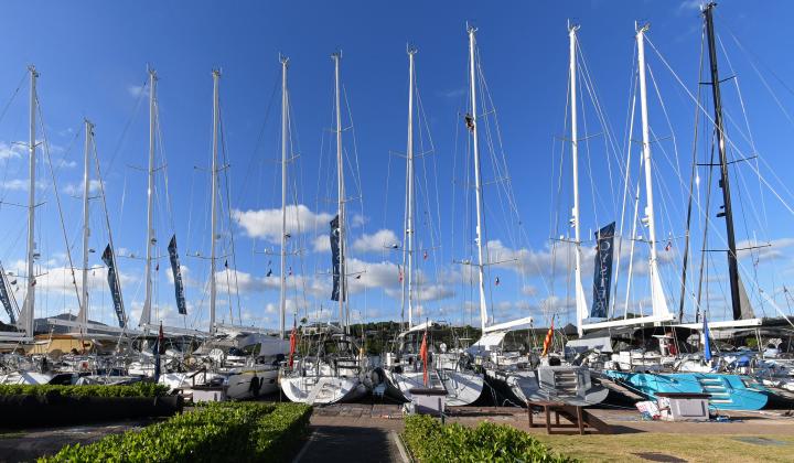 Oyster Yachts at dock Antigua v2