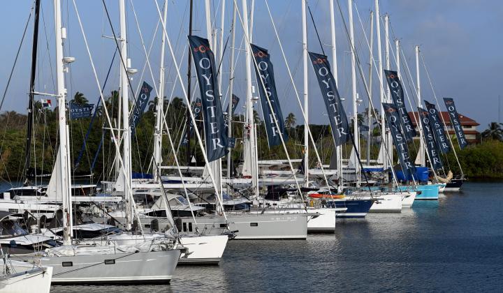Oyster yachts in Shelter Bay Panama Canal