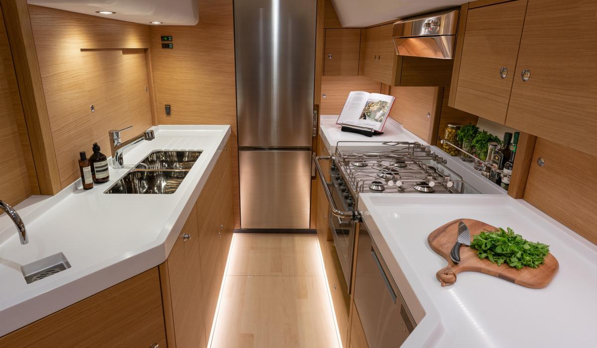 Oyster675 Interior Galley