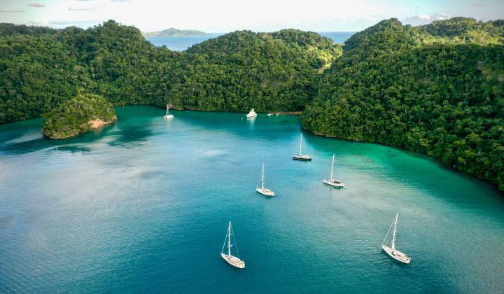 Rally fleet in Lau Group Vanua Balavu 2