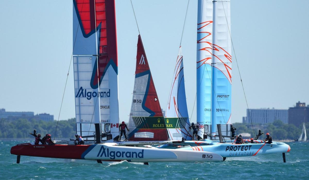 Sail GP sailing action