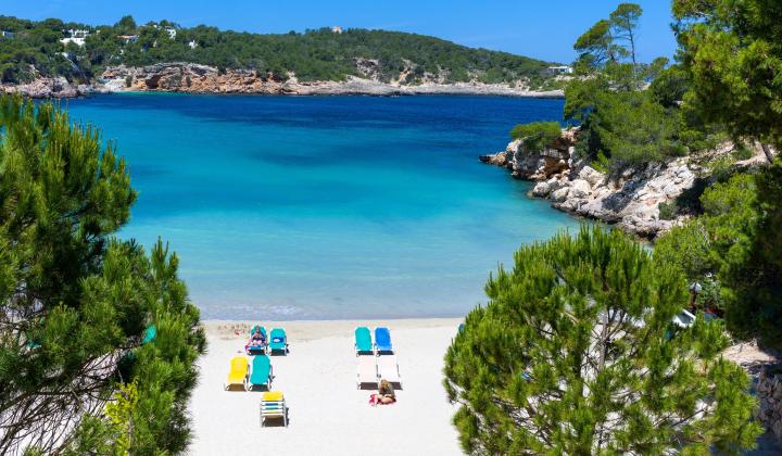 Sandy beach Ibiza