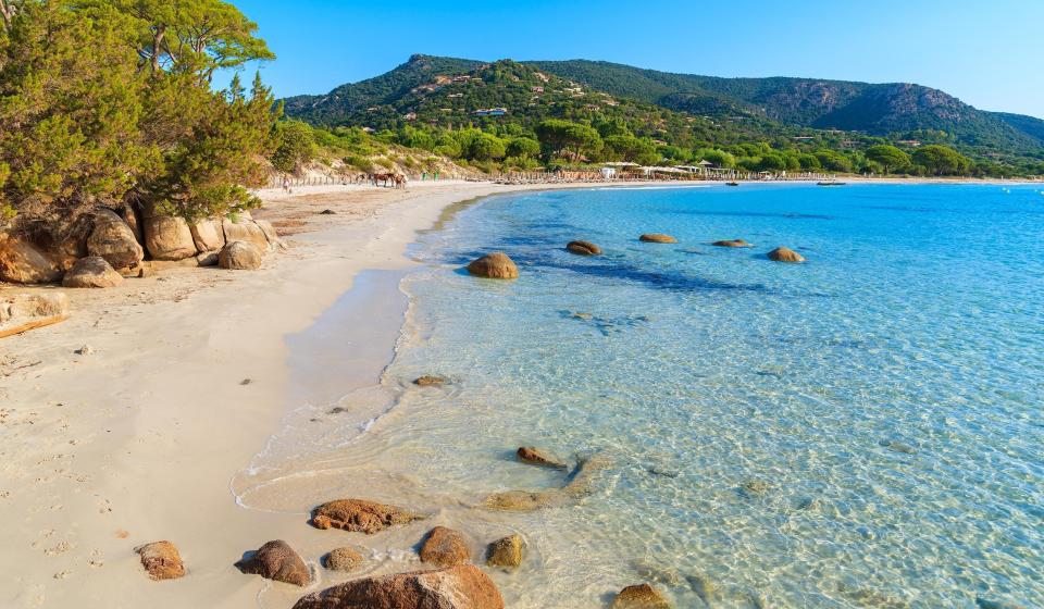 Sandy beautiful Palombaggia beach