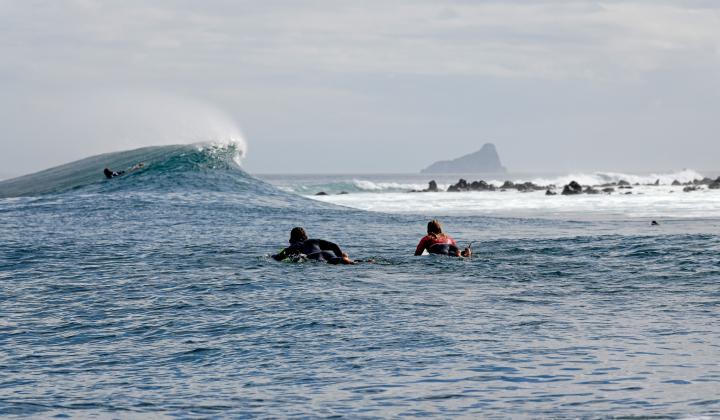 Surfing in Galapagos Islands