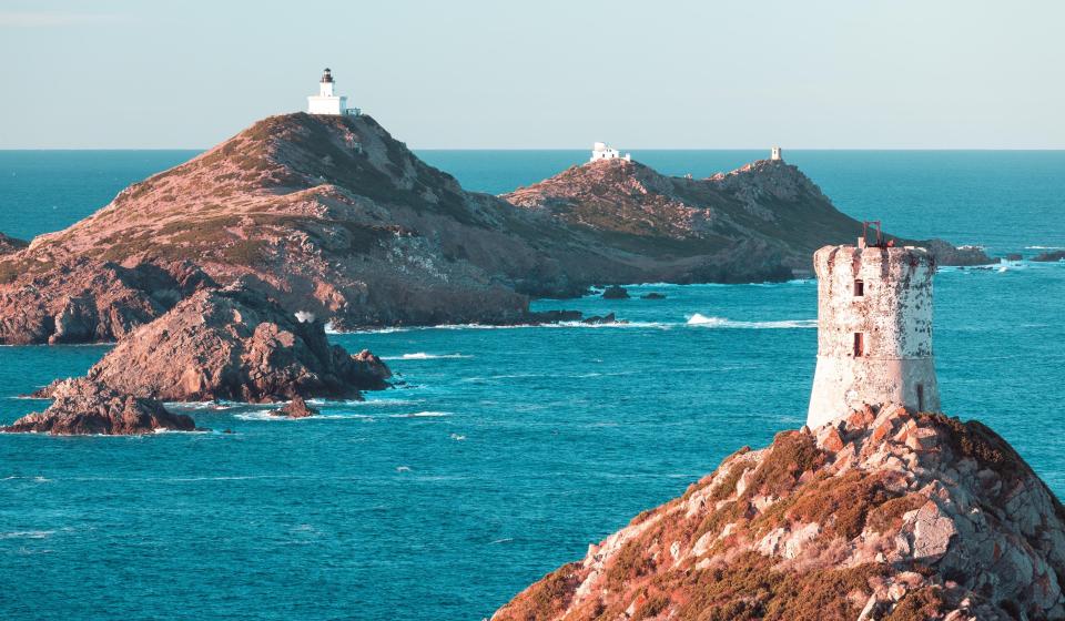The Sanguinaires islands in Corsica