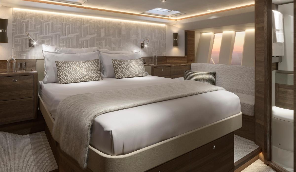 Walnut Interior Oyster 495 50 Foot Sailing Yacht 7