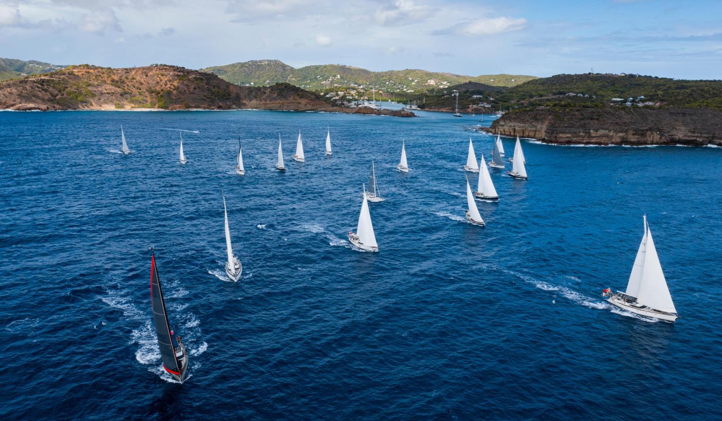 Yachts sailing from Antigua