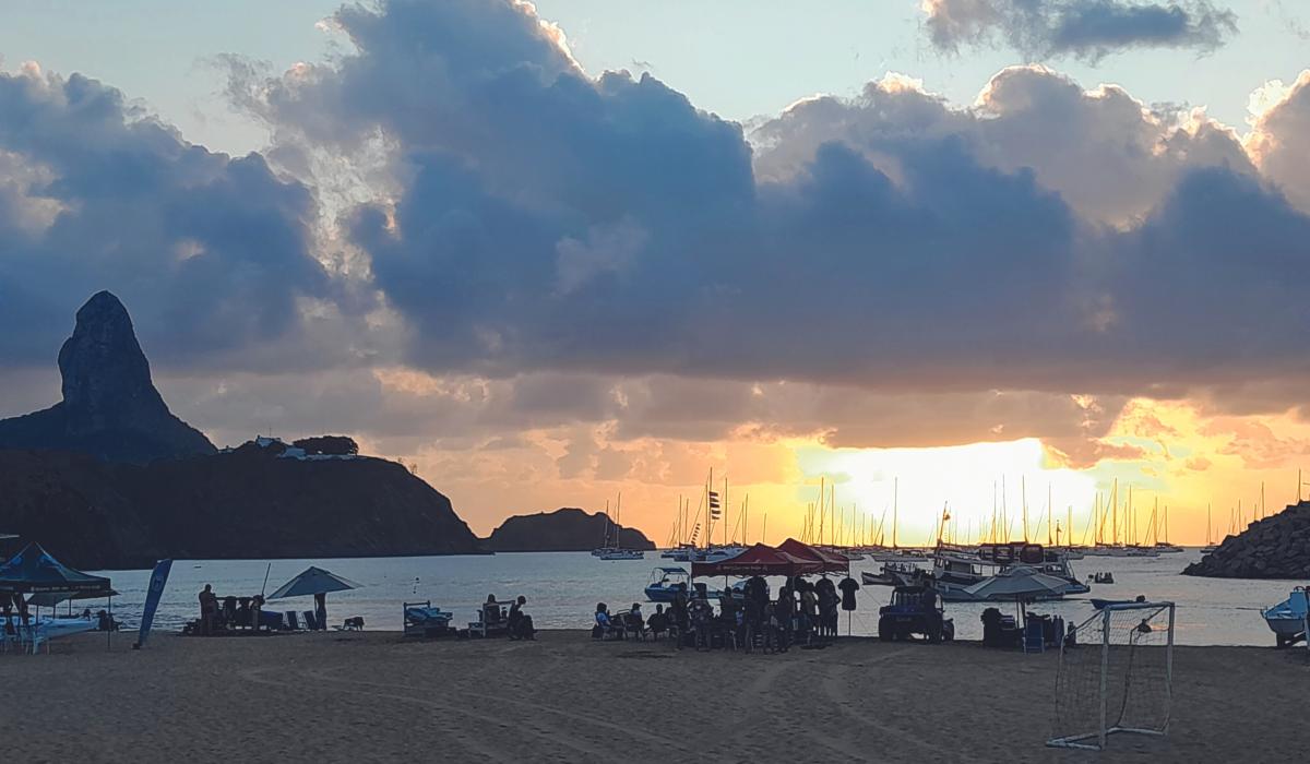 brazil sunset on beach