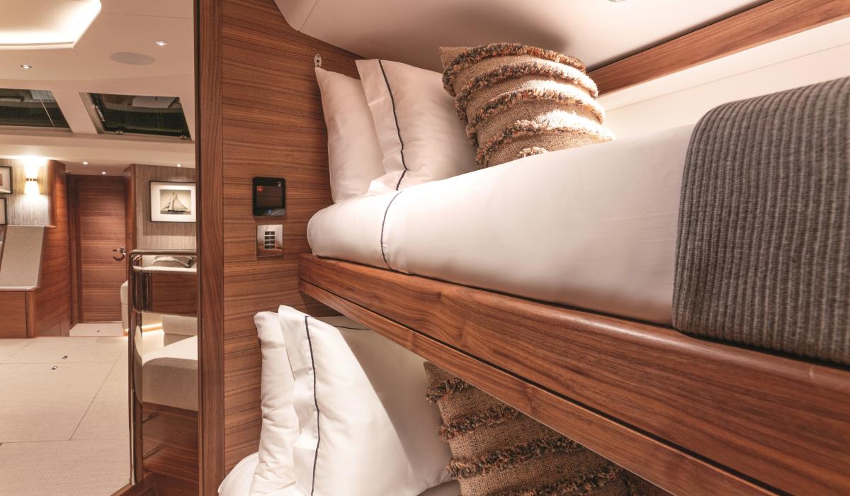 bunk cabin on sailing yacht