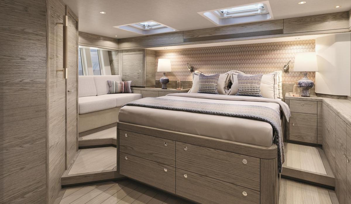 guest cabin on sailing yacht
