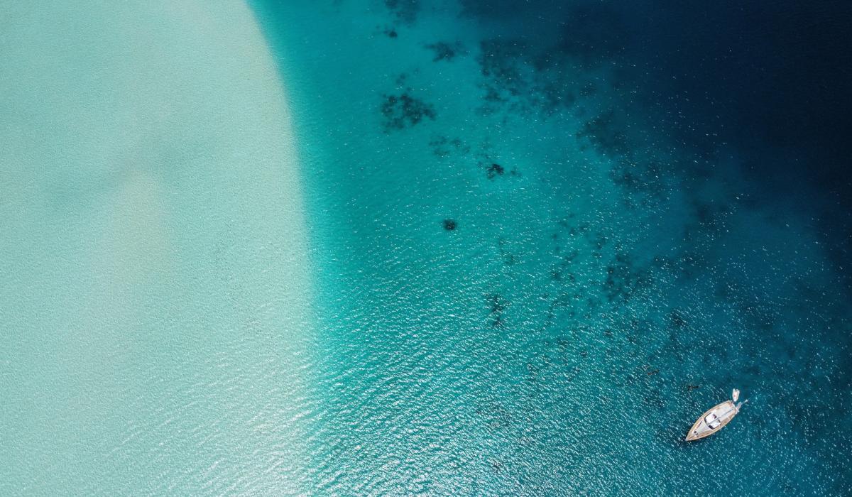 oyster 62 uhuru papua new guinea drone shot