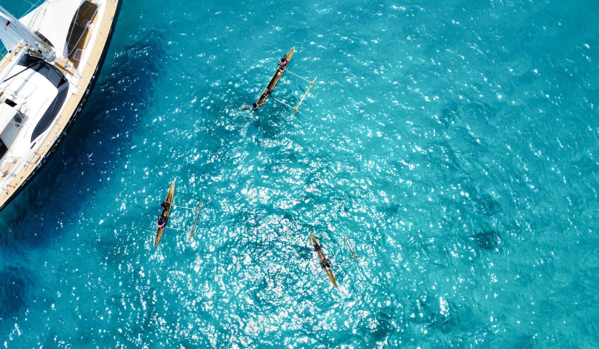 oyster 62 uhuru papua new guinea locals on boats