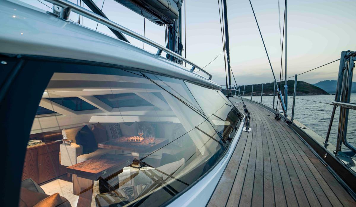 oyster sailing yacht saloon