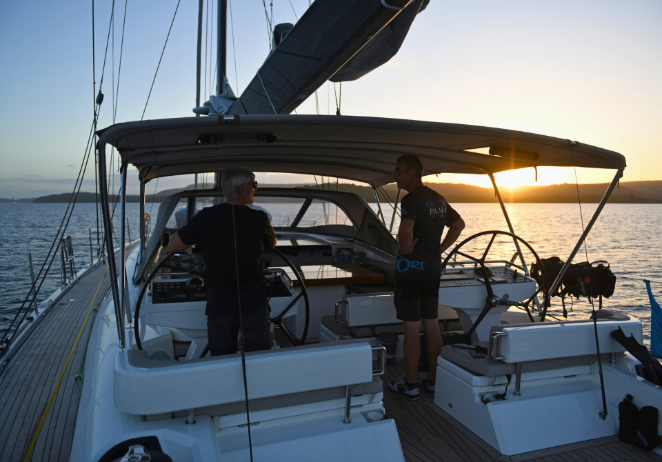 Oyster 885SII Bimini Sunset