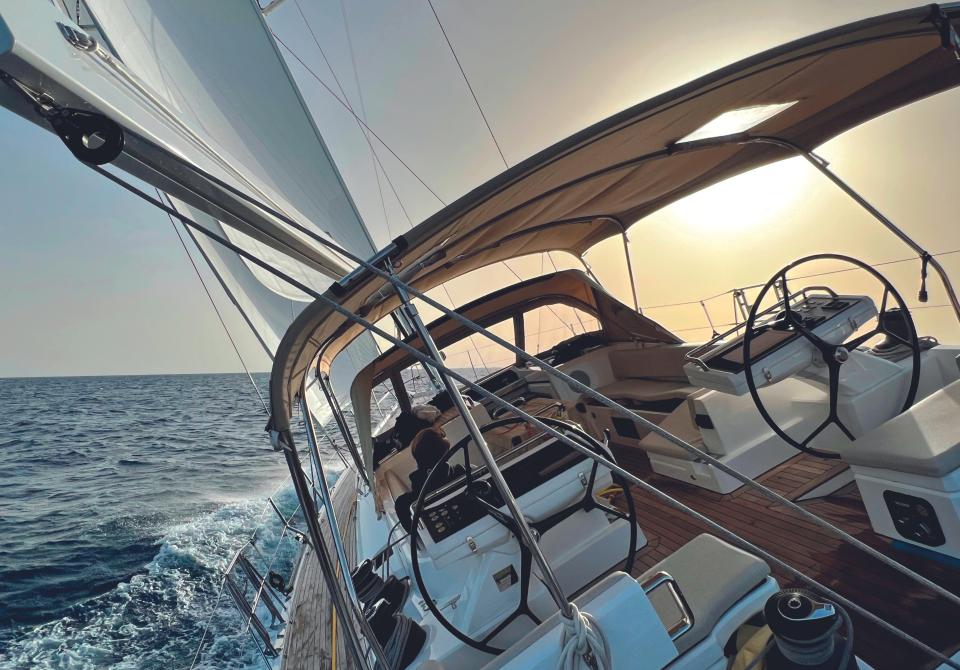 sailing yacht sunrise