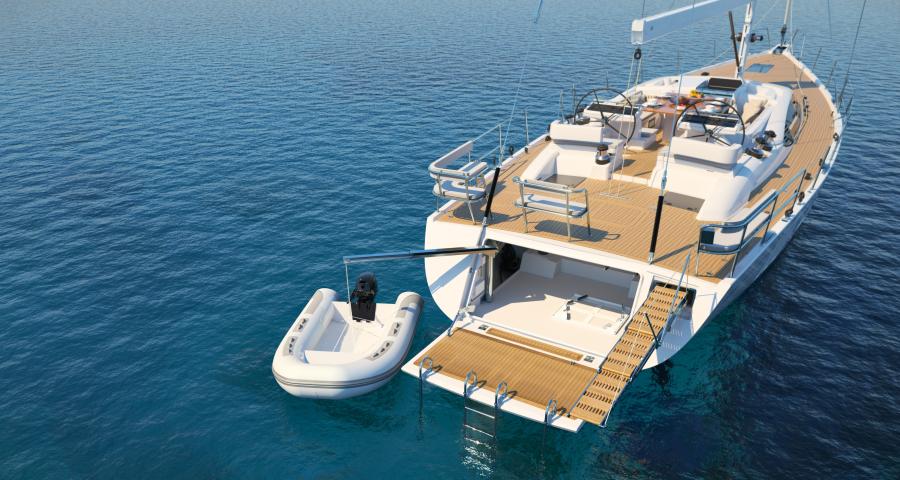 Oyster 595 Tender Garage Series II