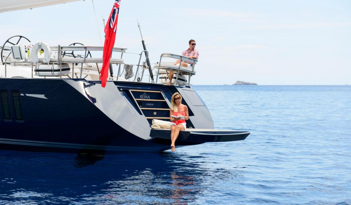 Oyster Yachts swim platform