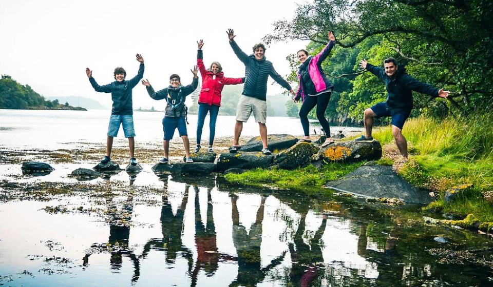 Sailing Scotland Family Jumping