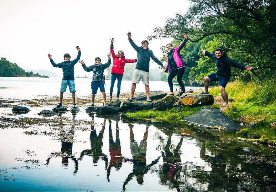 Sailing Scotland Family Jumping