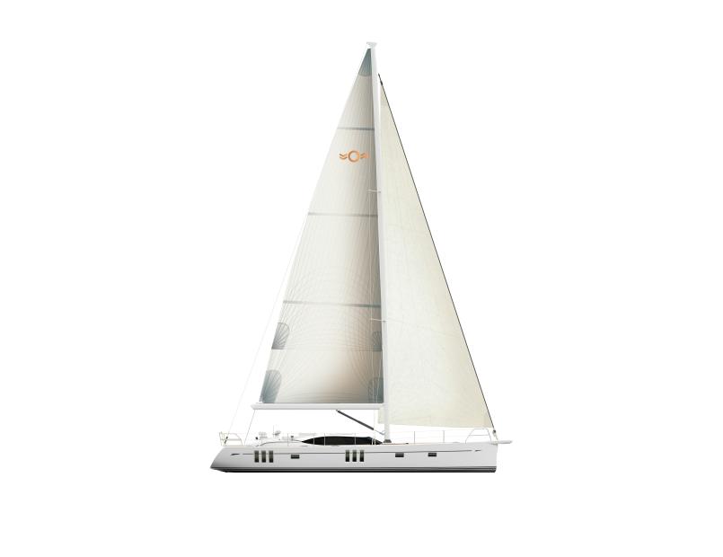 Oyster 565 Sailplan Seascapes White Table To Waterline With Sails