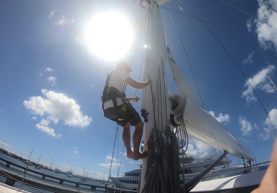 Oyster Yachts News Atlantic Crossing Blog Sailing Voyage Mast