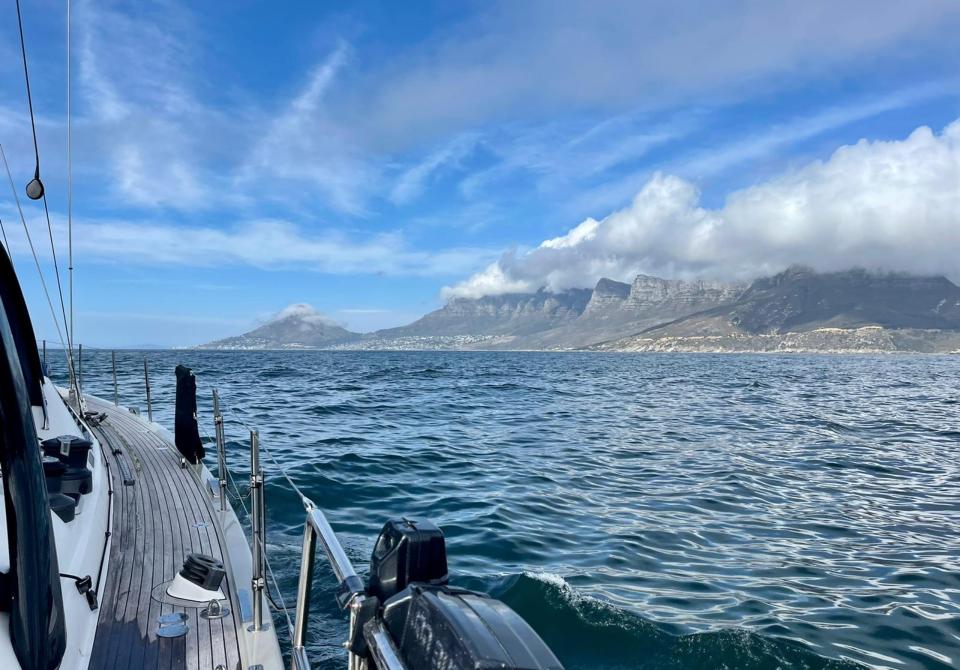 Sailing towards Cape Town 2