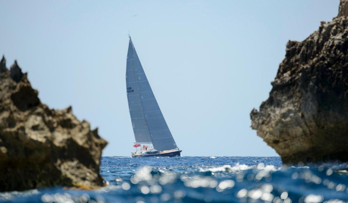 sailing yacht out at sea