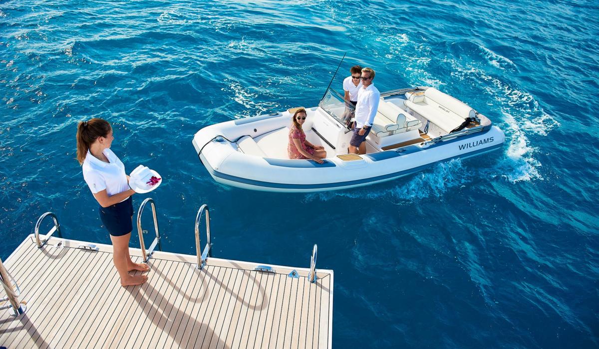yacht and rib