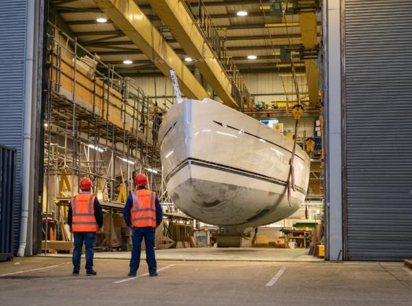 At Oyster Yachts in Wroxham No Frills Sailing by Lars Reisberg i 1