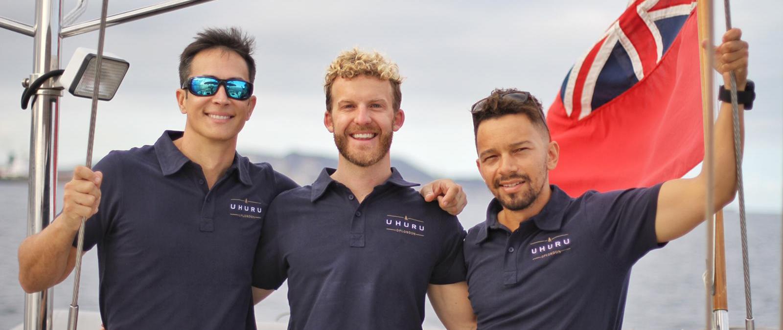 Departing the UK at the start of the trip