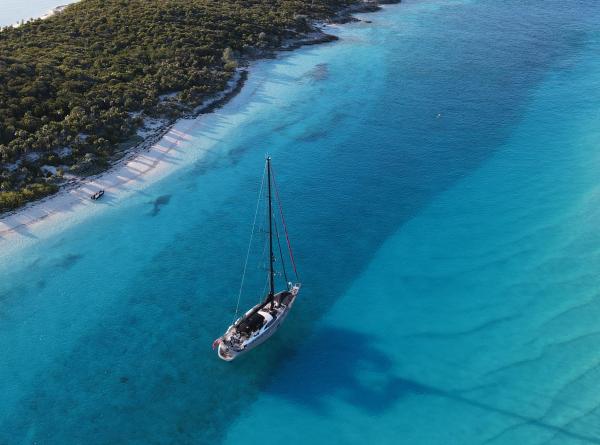 Oyster 725.01 Intrepid Bahamas Aerial View