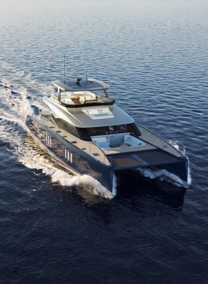 Oyster P60 60 foot bluewater power catamaran i