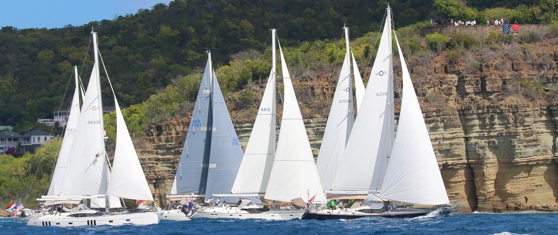 Oyster World Rally 2022 23 starts in Antigua D v2