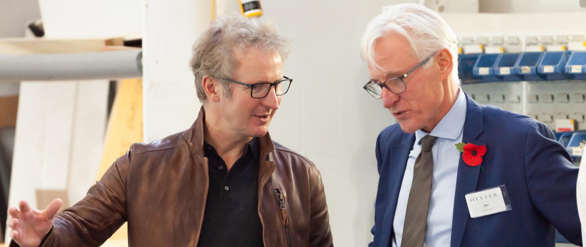 Norman Lamb Visits Oyster Yachts Wroxham