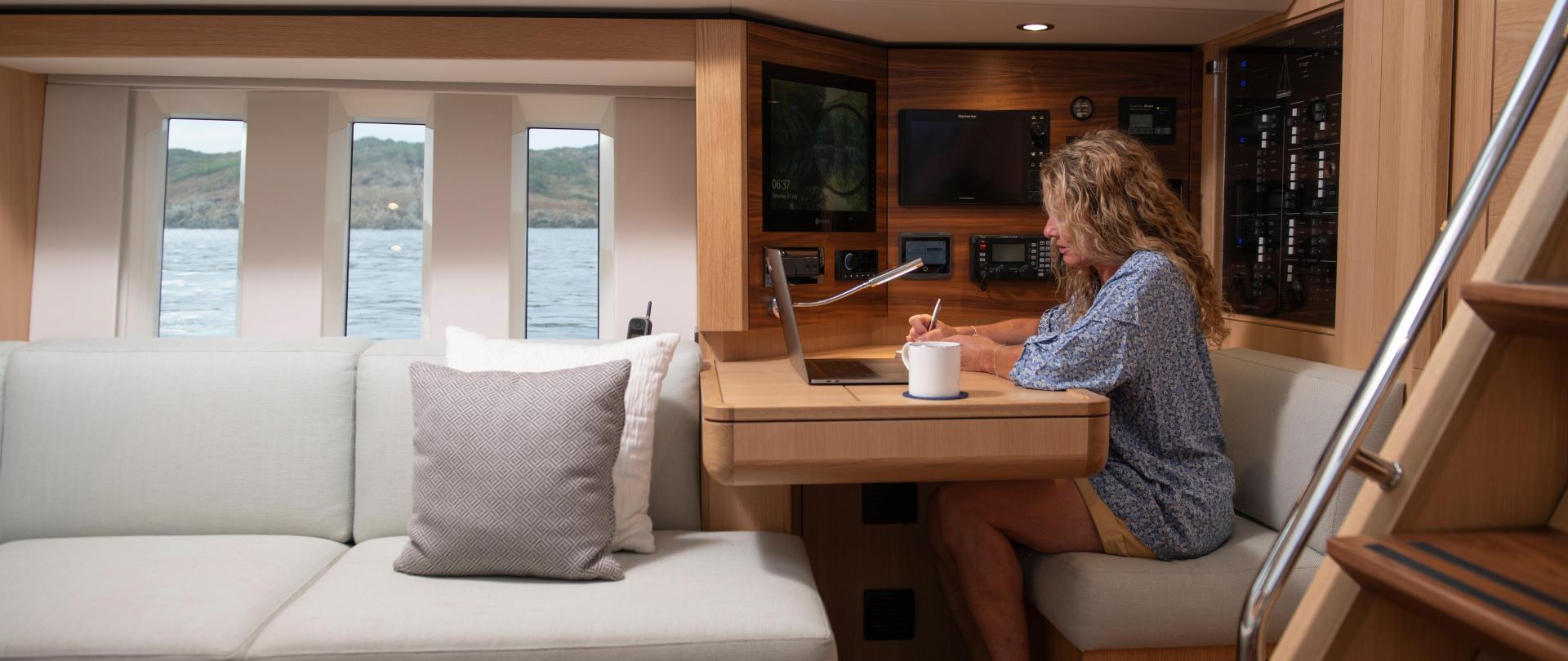 working from home on a sailing yacht d