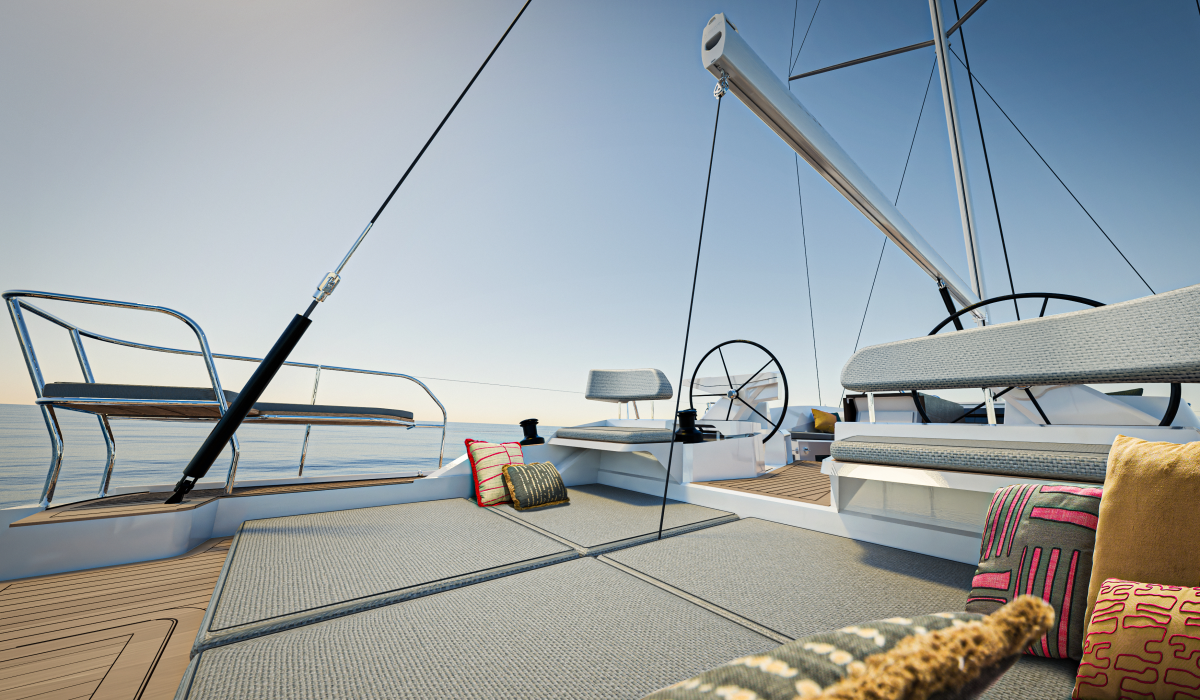 Oyster 515 50 Foot Bluewater Sailing Yacht Aft Facing Seats