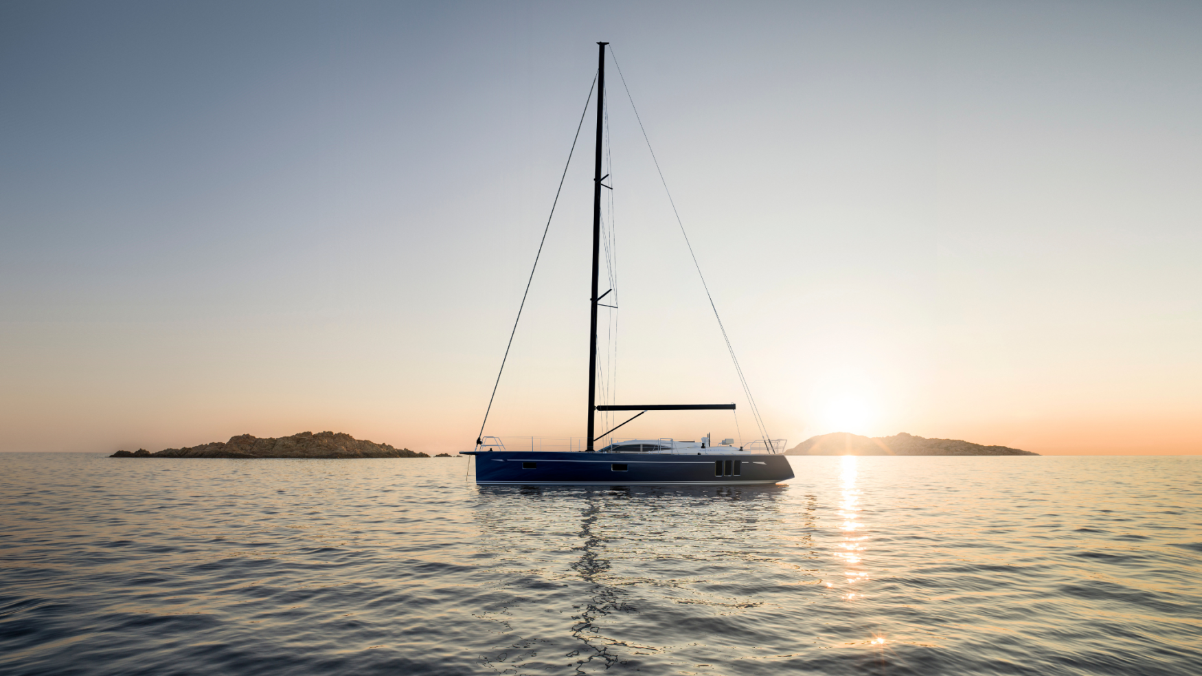 Oyster 515 50 Foot Bluewater Sailing Yacht Sunset