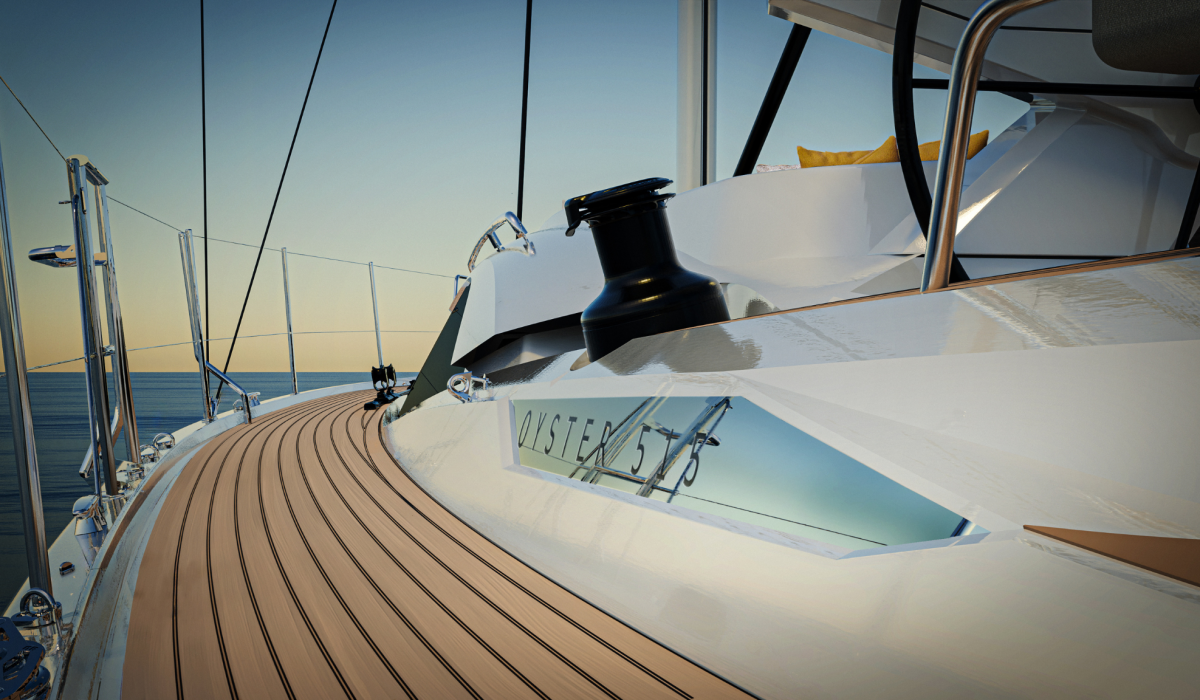 Oyster 515 50 Foot Sailing Yacht Side Deck