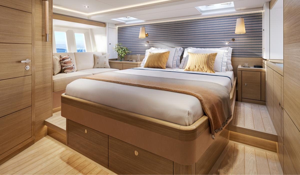 Oyster 565SII Interior Oak Wood Choice 4