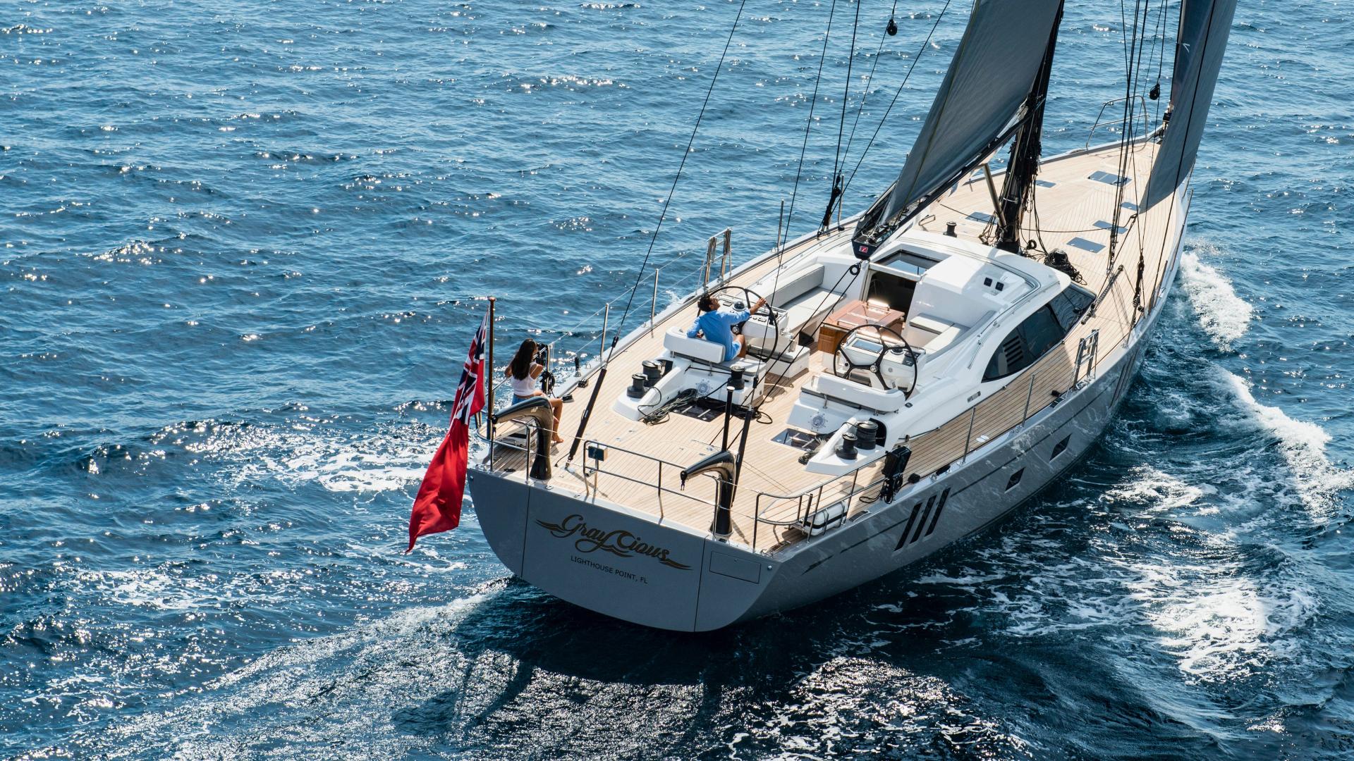 Oyster 745 75 Foot Luxury Bluewater Sailing Yacht Exterior Features Gallery 3 Extended Transom v2