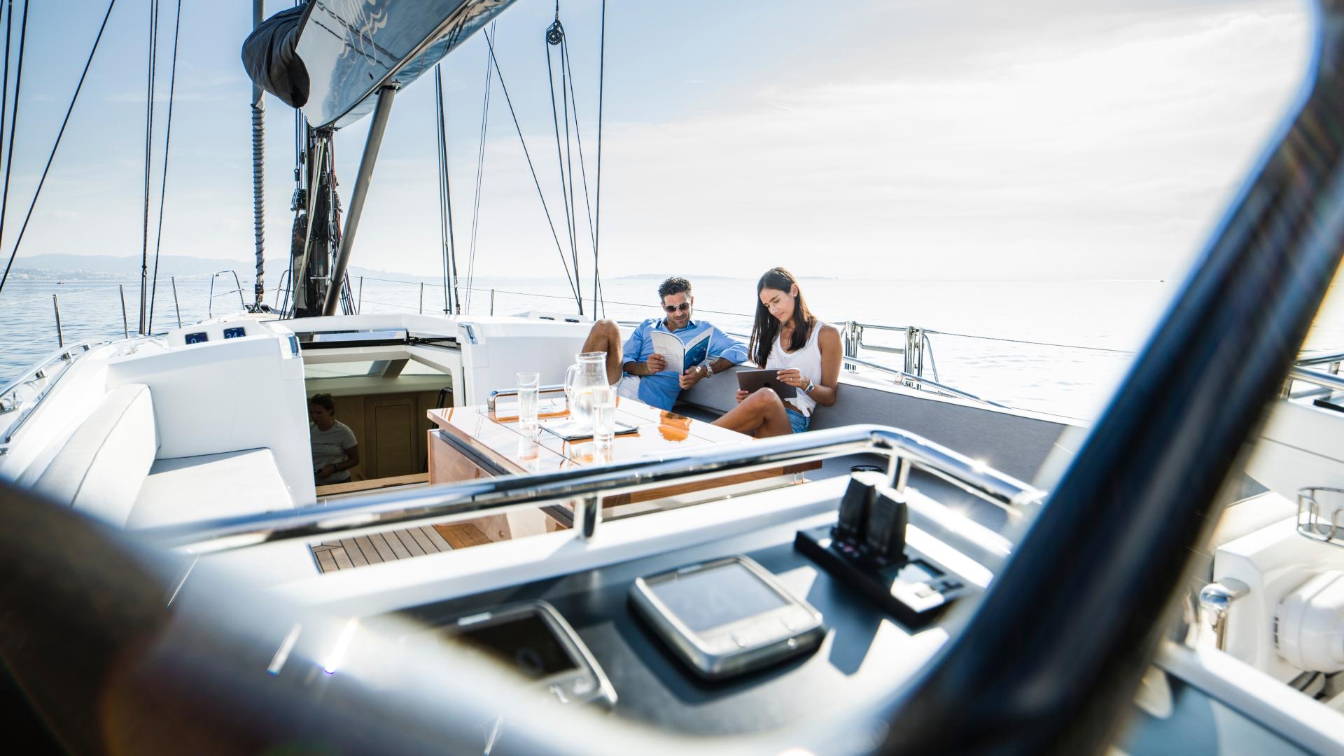 Oyster 745 Exterior Cockpit Space to enjoy 2