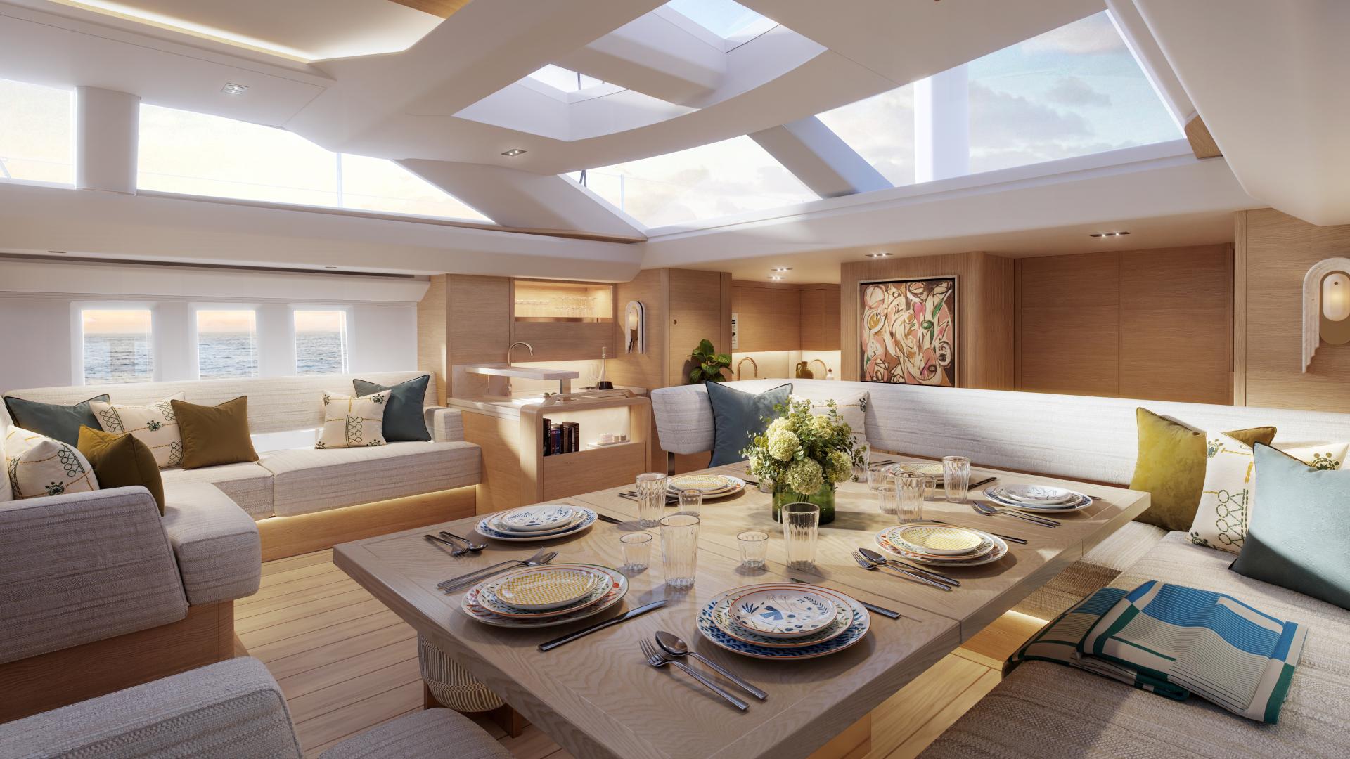 Oyster 805 Oak Interiors 2