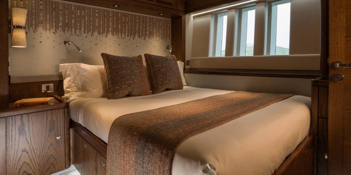 Oyster 885 90 Foot Sailing Yacht Interior Oak Walnut Finish Guest Accommodation