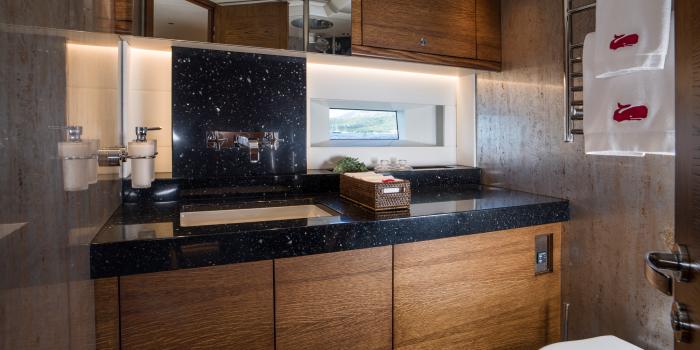 Oyster 885 90 Foot Sailing Yacht Interior Oak Walnut Finish Heads