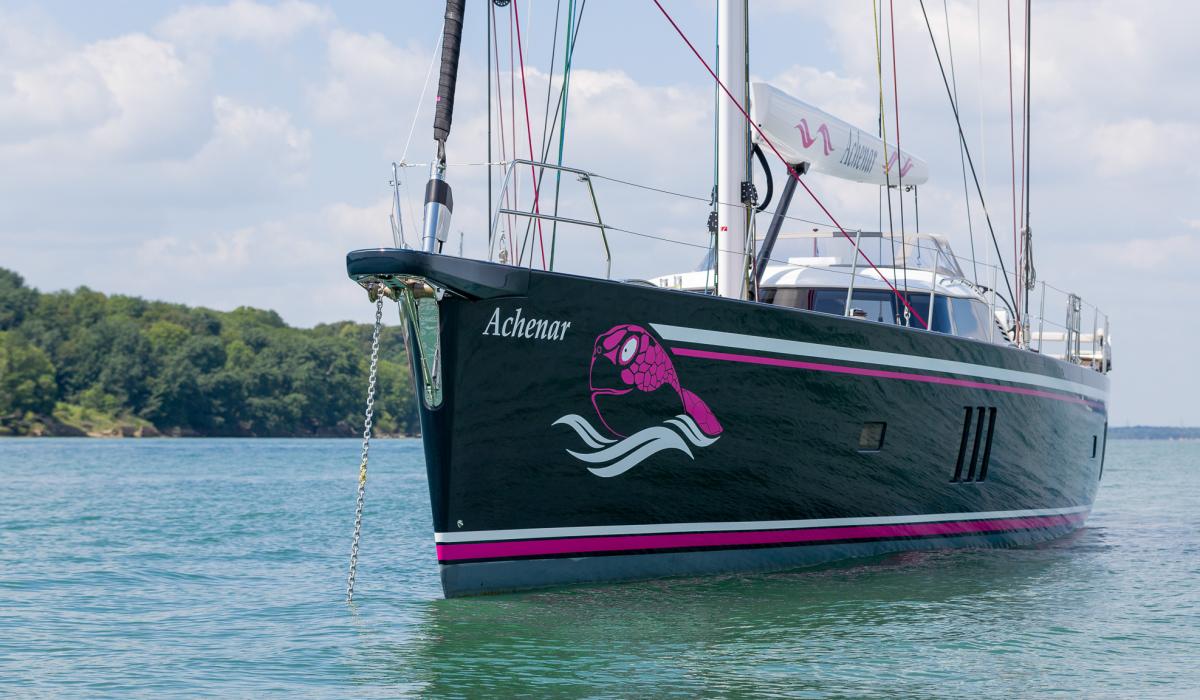 Oyster 885 Achenar Luxury Sailing Yacht At Anchor