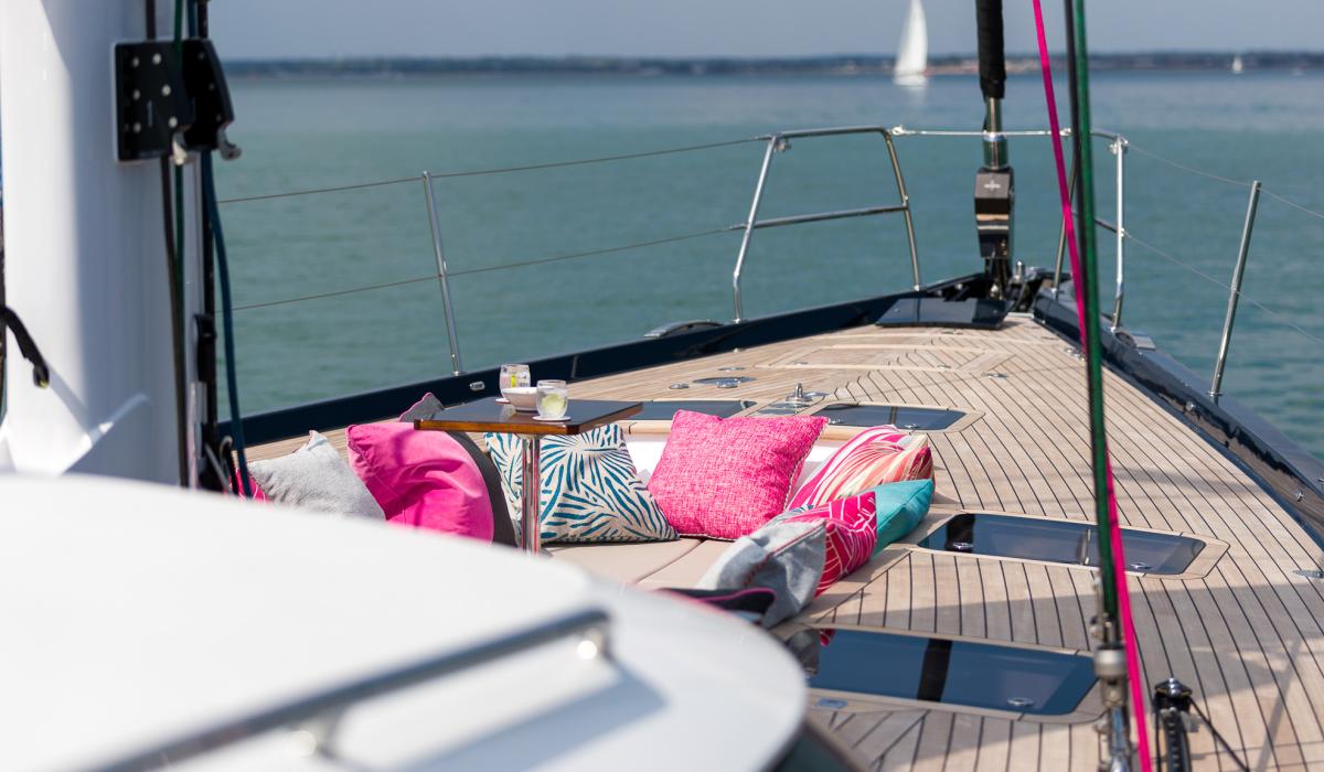 Oyster 885 Achenar Luxury Sailing Yacht Foredeck