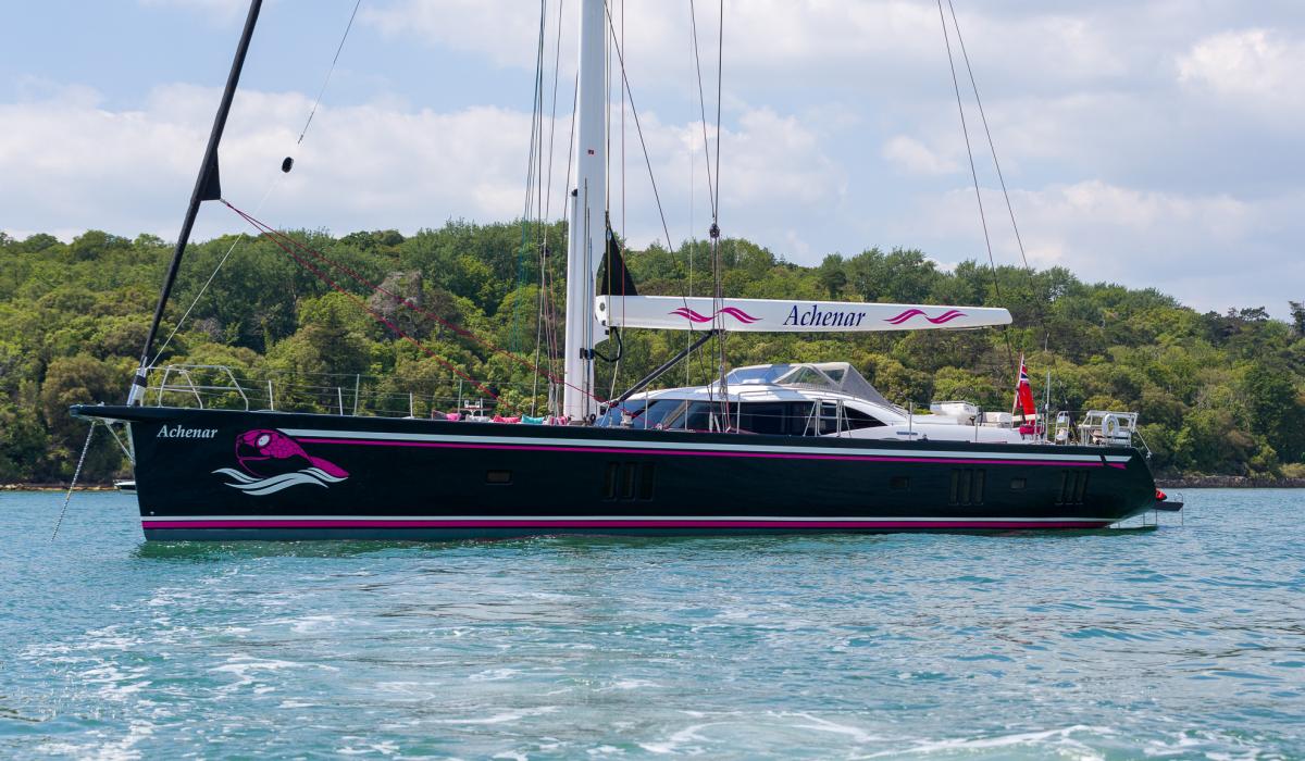 Oyster 885 Achenar Luxury Sailing Yacht Navy Hull