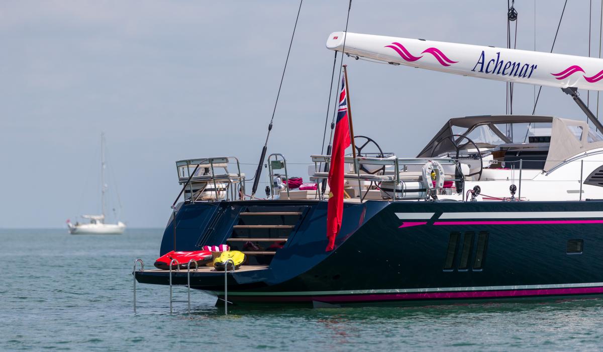 Oyster 885 Achenar Luxury Sailing Yacht Swim Platform Open